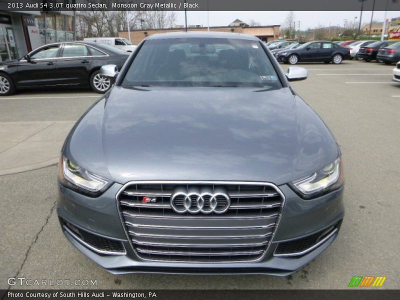 Monsoon Gray Metallic / Black 2013 Audi S4 3.0T quattro Sedan