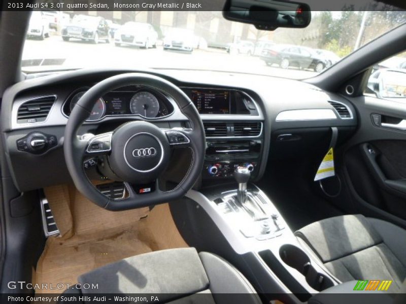 Monsoon Gray Metallic / Black 2013 Audi S4 3.0T quattro Sedan