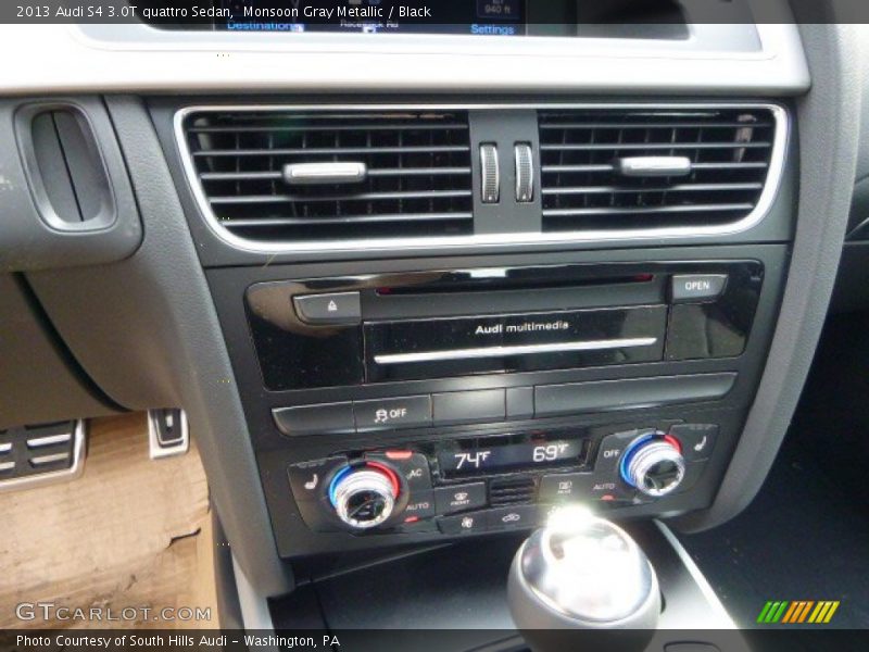 Monsoon Gray Metallic / Black 2013 Audi S4 3.0T quattro Sedan