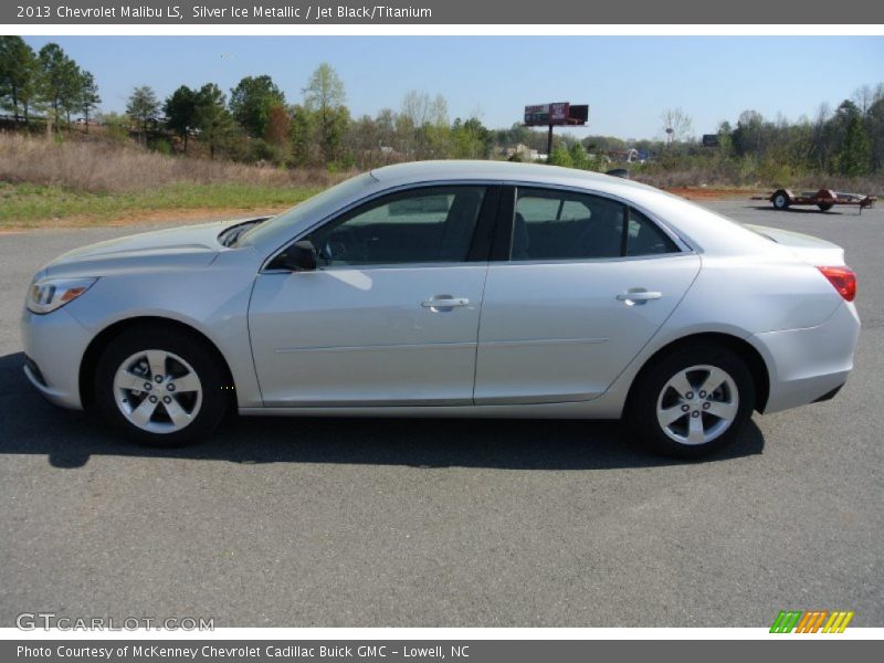 Silver Ice Metallic / Jet Black/Titanium 2013 Chevrolet Malibu LS