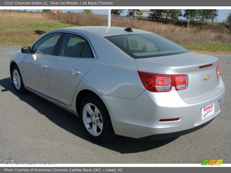 Silver Ice Metallic / Jet Black/Titanium 2013 Chevrolet Malibu LS