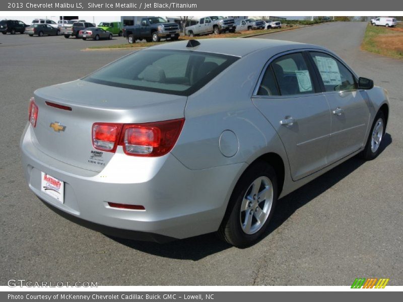 Silver Ice Metallic / Jet Black/Titanium 2013 Chevrolet Malibu LS