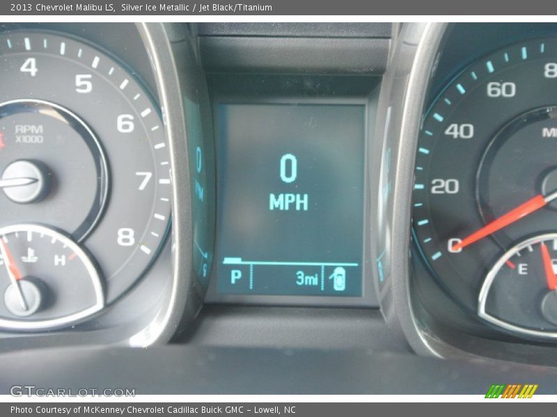 Silver Ice Metallic / Jet Black/Titanium 2013 Chevrolet Malibu LS