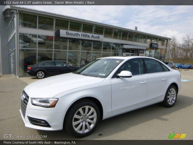 Glacier White Metallic / Black 2013 Audi A4 2.0T quattro Sedan