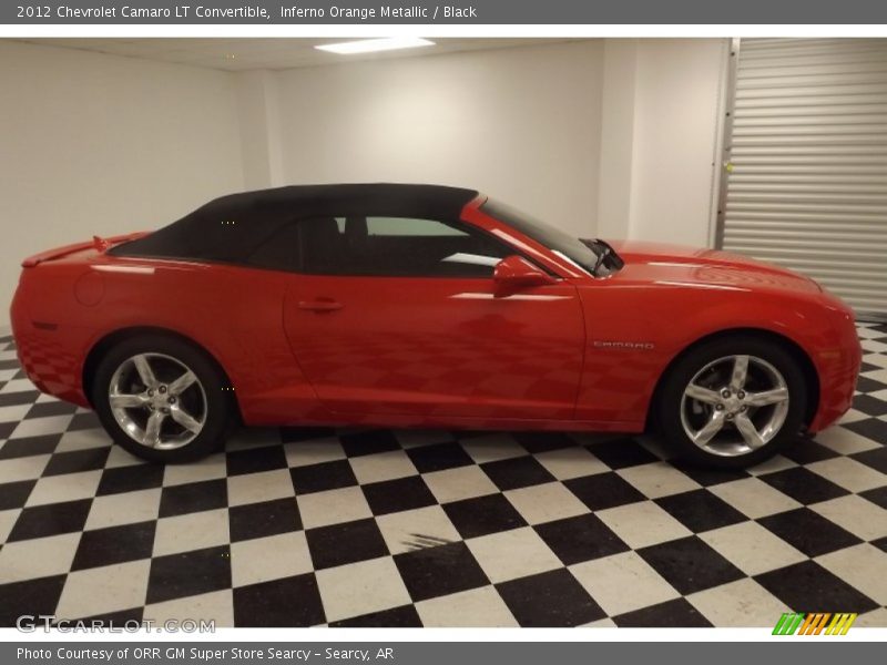 Inferno Orange Metallic / Black 2012 Chevrolet Camaro LT Convertible