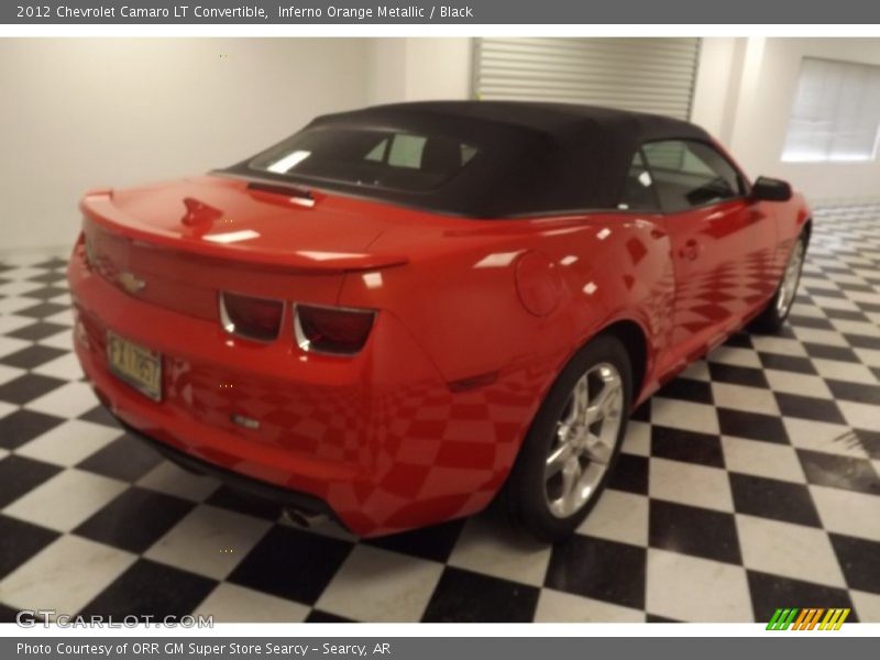 Inferno Orange Metallic / Black 2012 Chevrolet Camaro LT Convertible