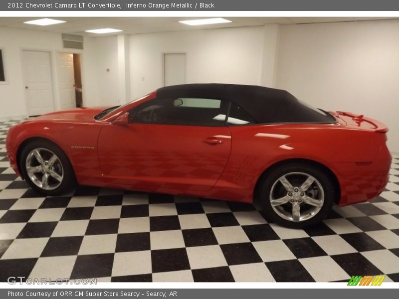 Inferno Orange Metallic / Black 2012 Chevrolet Camaro LT Convertible