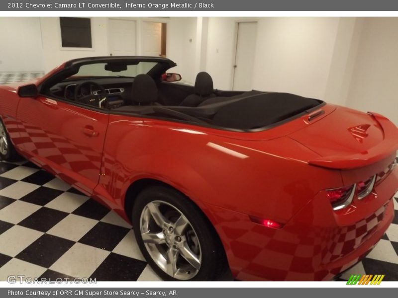 Inferno Orange Metallic / Black 2012 Chevrolet Camaro LT Convertible