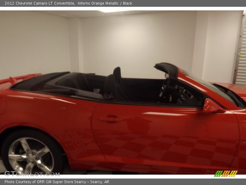 Inferno Orange Metallic / Black 2012 Chevrolet Camaro LT Convertible