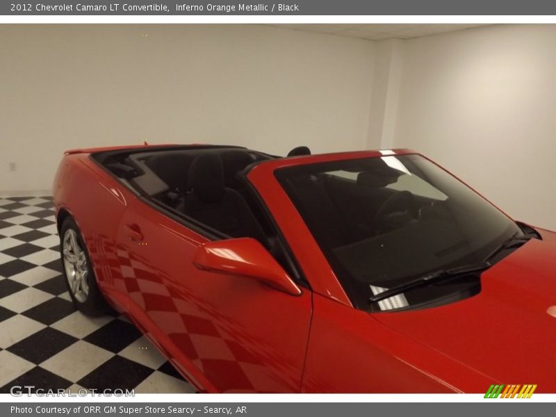 Inferno Orange Metallic / Black 2012 Chevrolet Camaro LT Convertible