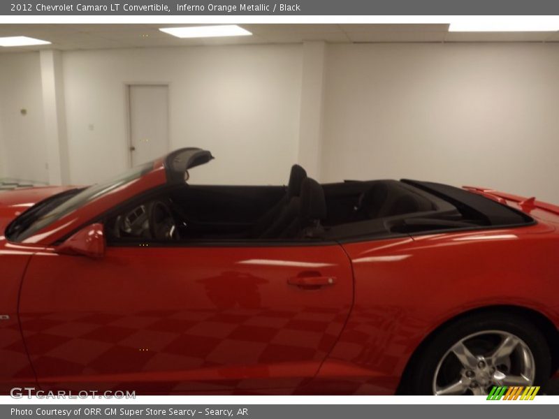 Inferno Orange Metallic / Black 2012 Chevrolet Camaro LT Convertible
