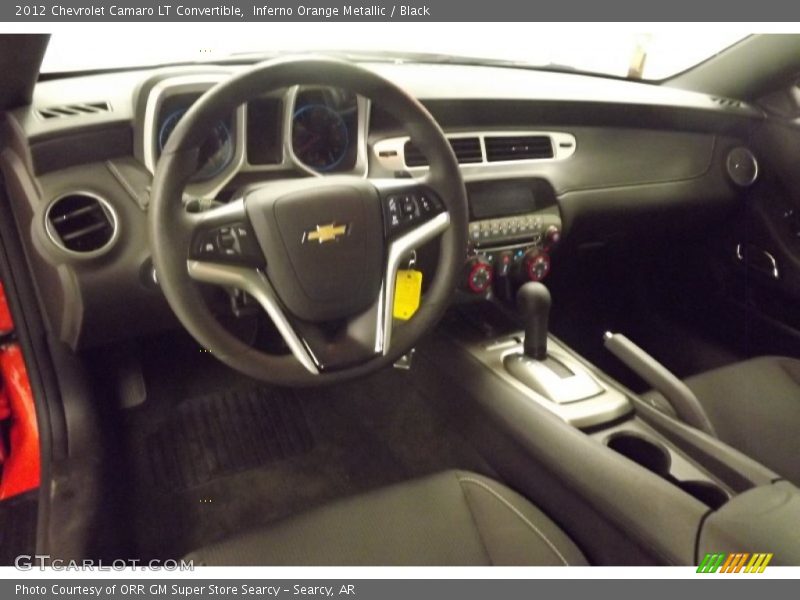 Inferno Orange Metallic / Black 2012 Chevrolet Camaro LT Convertible