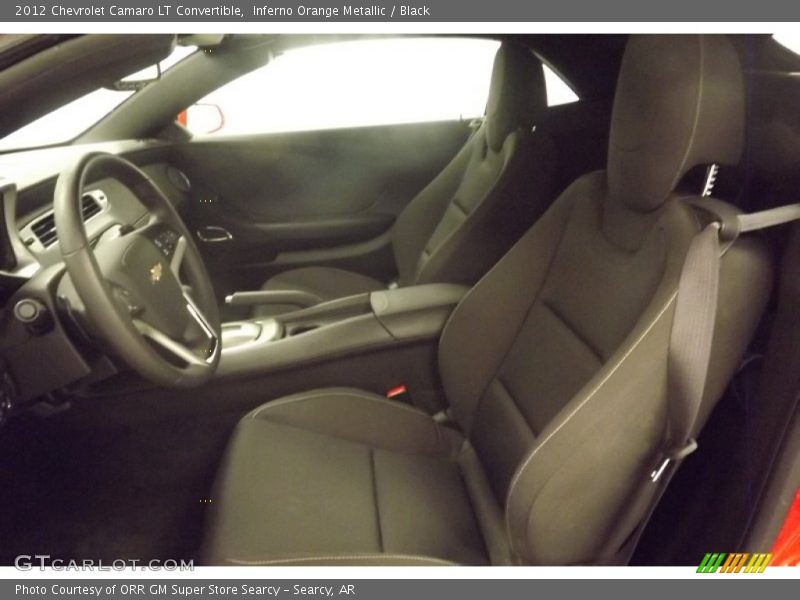 Inferno Orange Metallic / Black 2012 Chevrolet Camaro LT Convertible