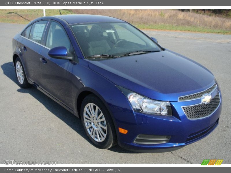 Blue Topaz Metallic / Jet Black 2013 Chevrolet Cruze ECO