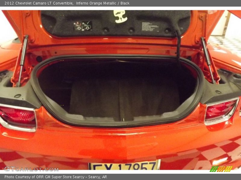 Inferno Orange Metallic / Black 2012 Chevrolet Camaro LT Convertible