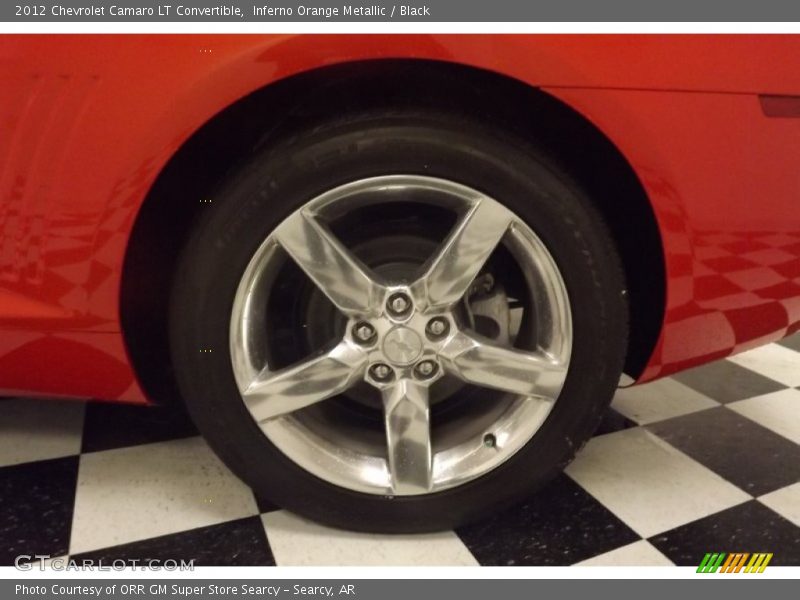 Inferno Orange Metallic / Black 2012 Chevrolet Camaro LT Convertible