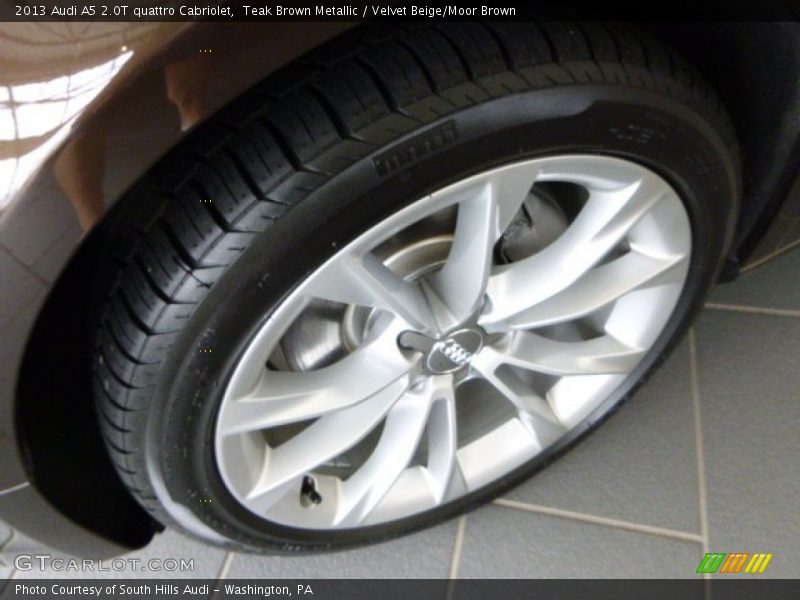 Teak Brown Metallic / Velvet Beige/Moor Brown 2013 Audi A5 2.0T quattro Cabriolet