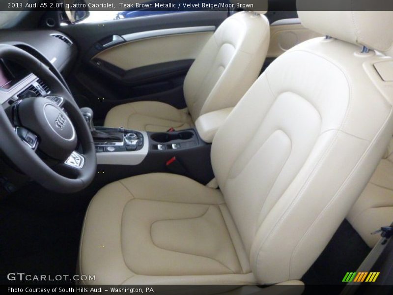  2013 A5 2.0T quattro Cabriolet Velvet Beige/Moor Brown Interior