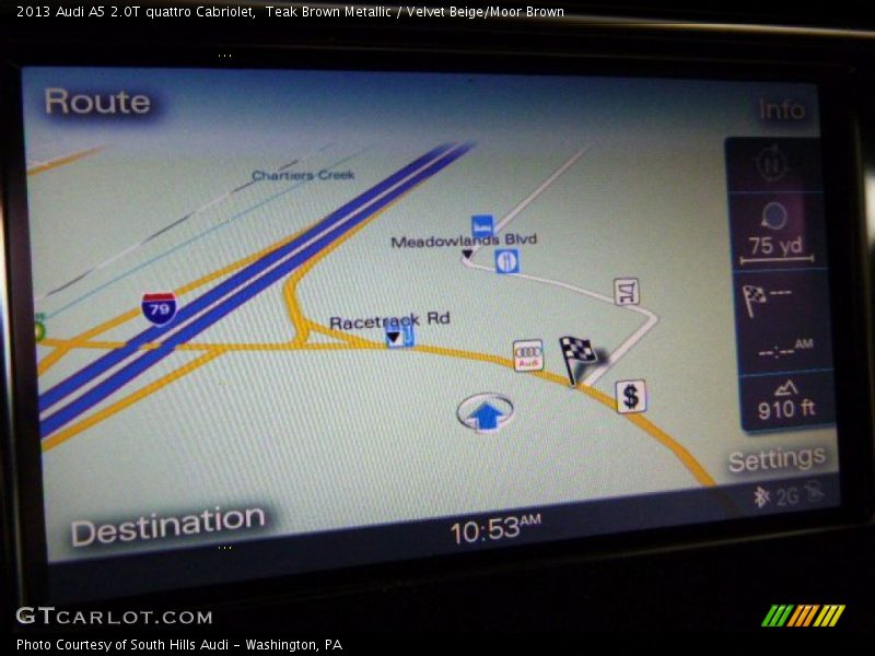 Navigation of 2013 A5 2.0T quattro Cabriolet