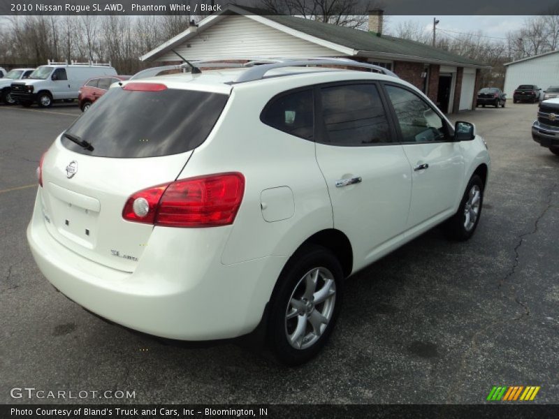Phantom White / Black 2010 Nissan Rogue SL AWD