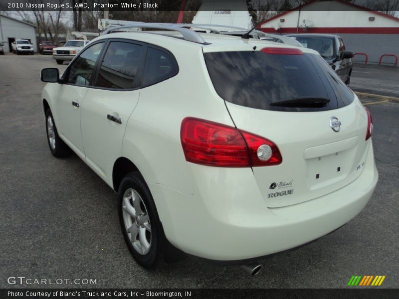 Phantom White / Black 2010 Nissan Rogue SL AWD