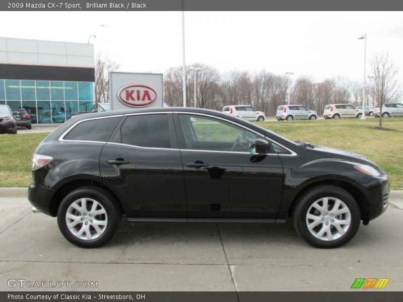 Brilliant Black / Black 2009 Mazda CX-7 Sport