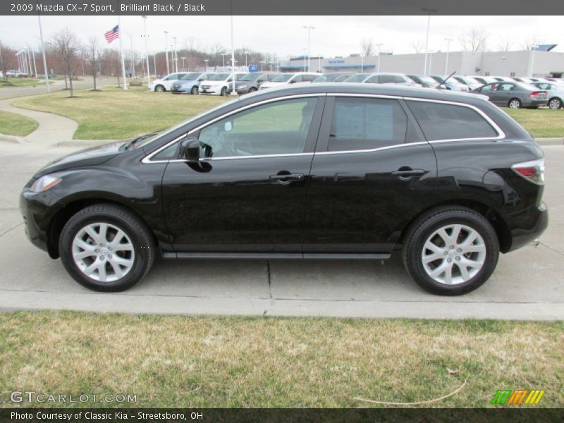 Brilliant Black / Black 2009 Mazda CX-7 Sport