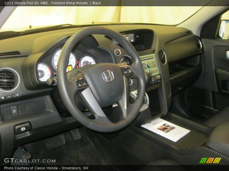 Polished Metal Metallic / Black 2011 Honda Pilot EX 4WD