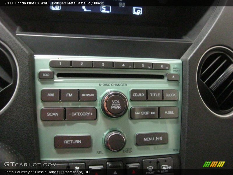 Polished Metal Metallic / Black 2011 Honda Pilot EX 4WD