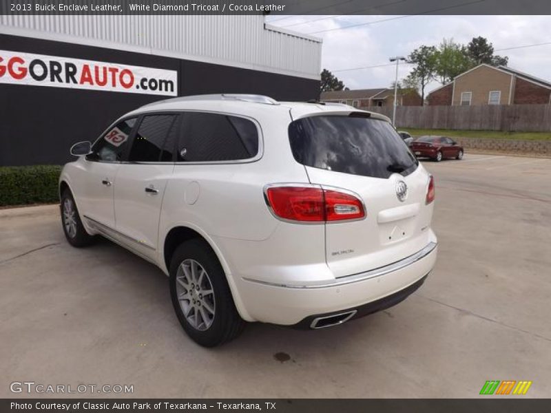 White Diamond Tricoat / Cocoa Leather 2013 Buick Enclave Leather