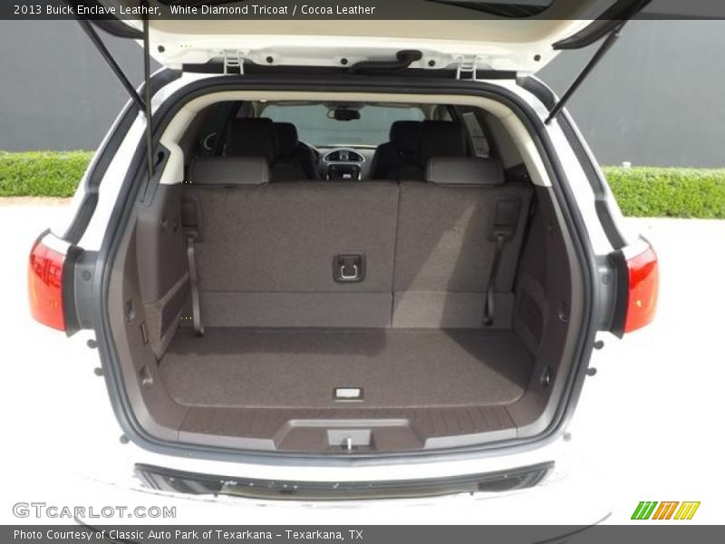 White Diamond Tricoat / Cocoa Leather 2013 Buick Enclave Leather