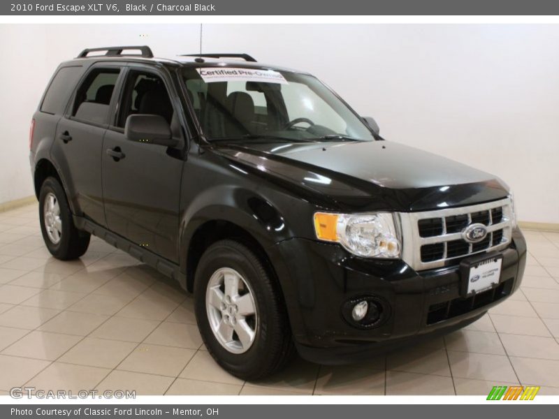 Black / Charcoal Black 2010 Ford Escape XLT V6