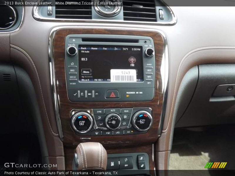 White Diamond Tricoat / Cocoa Leather 2013 Buick Enclave Leather