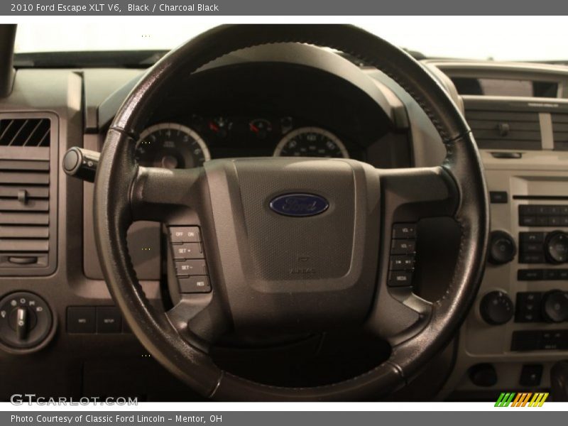 Black / Charcoal Black 2010 Ford Escape XLT V6