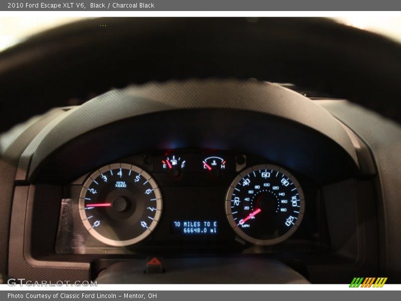 Black / Charcoal Black 2010 Ford Escape XLT V6