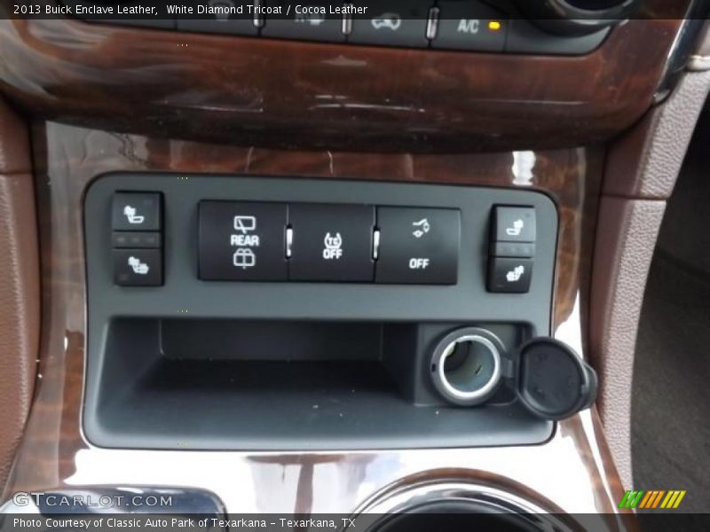 White Diamond Tricoat / Cocoa Leather 2013 Buick Enclave Leather