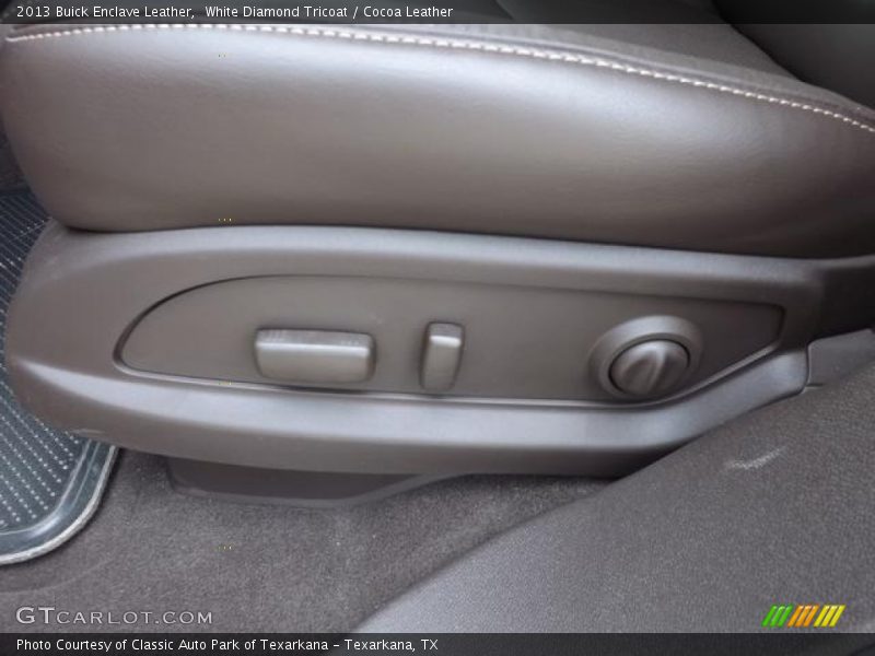White Diamond Tricoat / Cocoa Leather 2013 Buick Enclave Leather