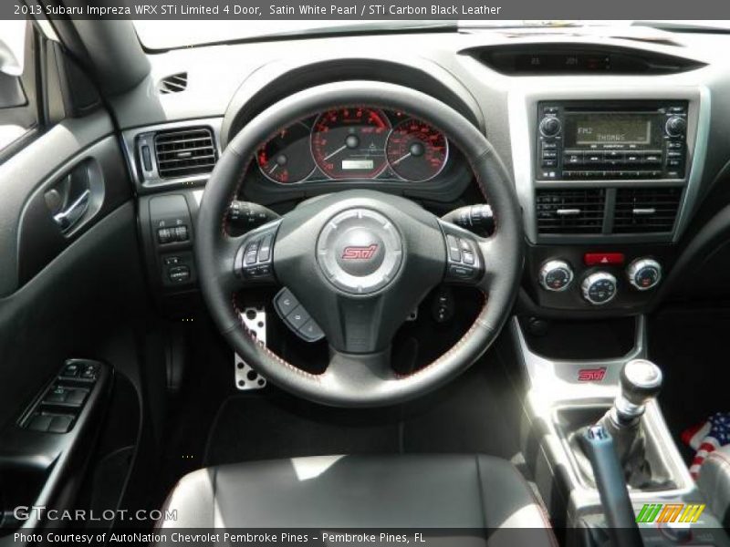  2013 Impreza WRX STi Limited 4 Door Steering Wheel