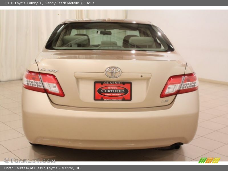 Sandy Beach Metallic / Bisque 2010 Toyota Camry LE