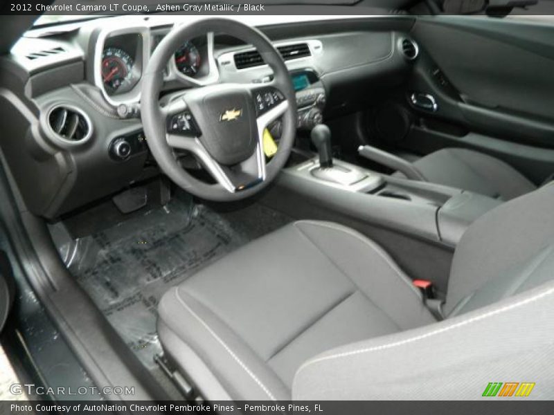 Ashen Gray Metallic / Black 2012 Chevrolet Camaro LT Coupe