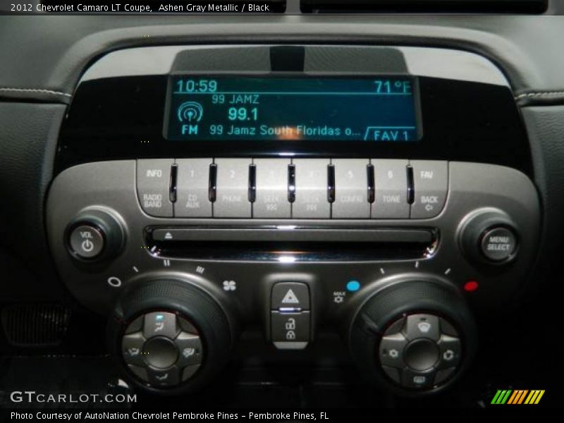 Ashen Gray Metallic / Black 2012 Chevrolet Camaro LT Coupe