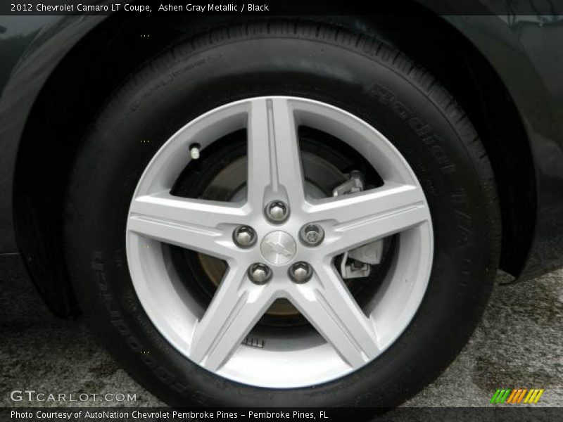 Ashen Gray Metallic / Black 2012 Chevrolet Camaro LT Coupe