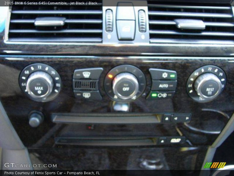 Jet Black / Black 2005 BMW 6 Series 645i Convertible