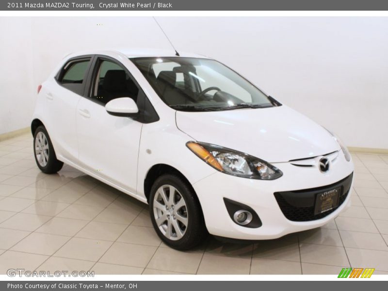 Crystal White Pearl / Black 2011 Mazda MAZDA2 Touring