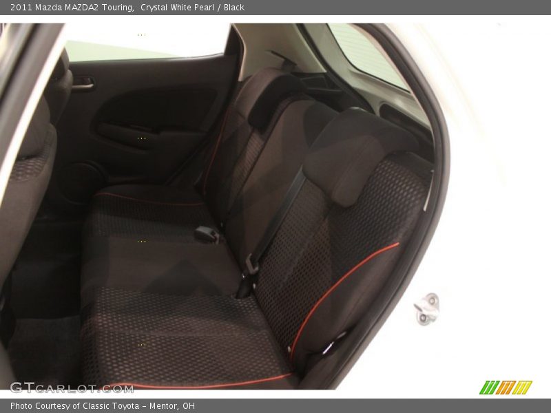 Crystal White Pearl / Black 2011 Mazda MAZDA2 Touring
