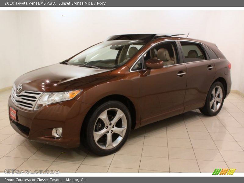 Sunset Bronze Mica / Ivory 2010 Toyota Venza V6 AWD