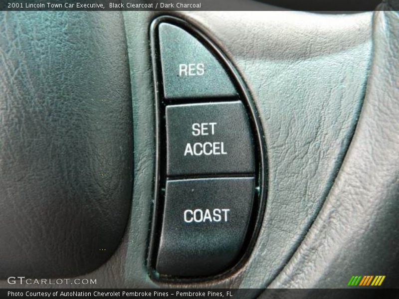 Black Clearcoat / Dark Charcoal 2001 Lincoln Town Car Executive