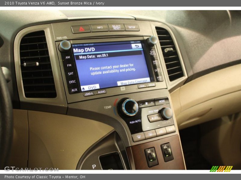 Sunset Bronze Mica / Ivory 2010 Toyota Venza V6 AWD