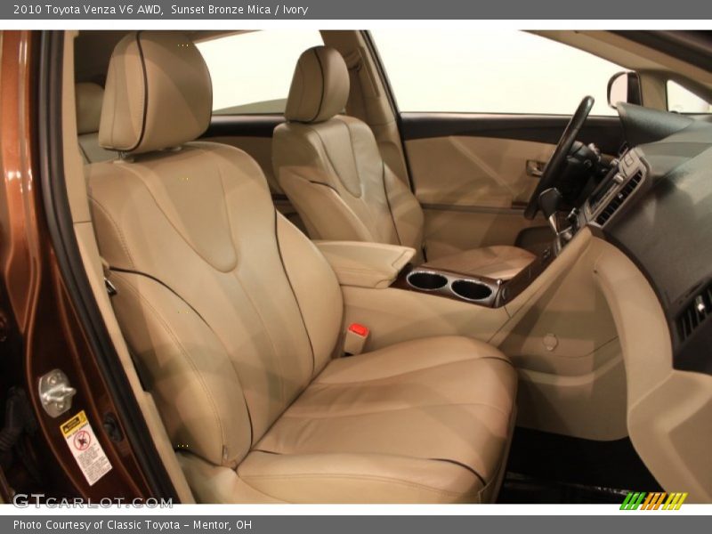 Sunset Bronze Mica / Ivory 2010 Toyota Venza V6 AWD