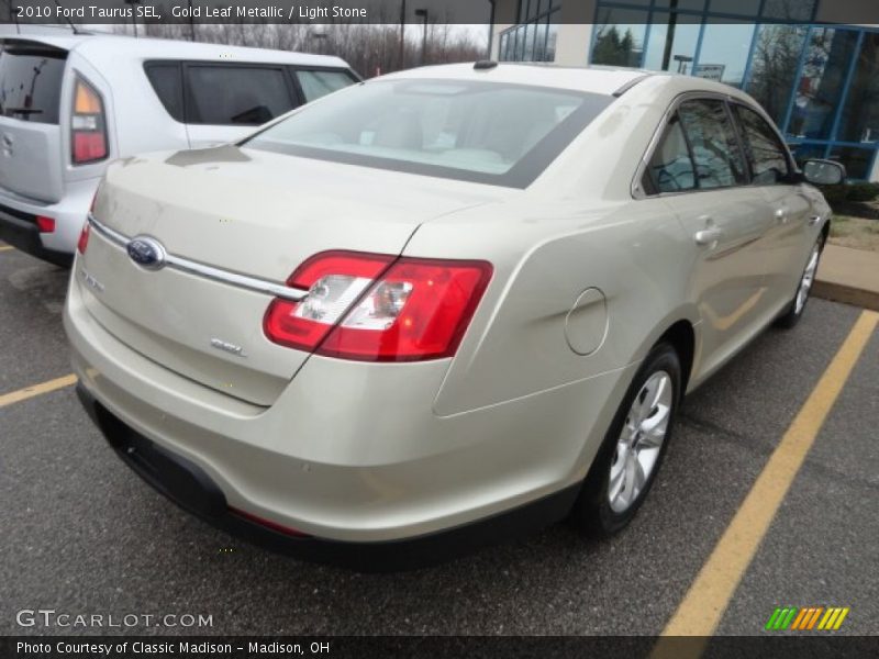 Gold Leaf Metallic / Light Stone 2010 Ford Taurus SEL